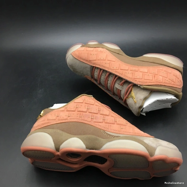 MaikeSneakers Stone Air 13 AT3102-200 Canteen-Terra Sepia Jordan Low Blush CLOT x 0803